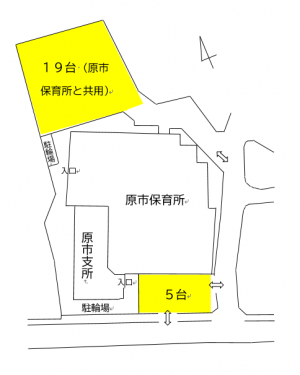 原市支所駐車場