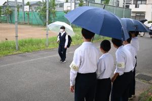 生活委員によるあいさつ運動