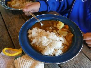 飯盒炊爨の様子